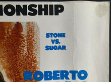 Load image into Gallery viewer, 1980 Site Poster Boxing Sugar Ray Leonard Roberto Duran No Más Superdome Vintage
