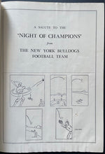 Load image into Gallery viewer, 1949 Babe Ruth Lou Gehirg Night Of Champions Program + Full Game Ticket Unused
