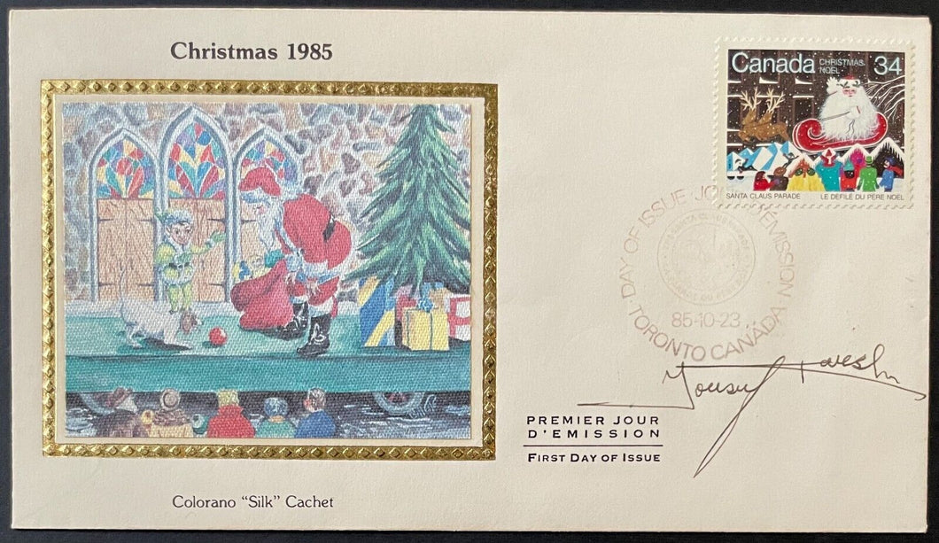 Yousuf Karsh Signed First Day Cover Canadian Photographer Autographed COA JSA