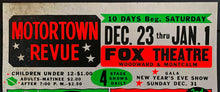 Load image into Gallery viewer, Original 1968 Fox Theatre Concert Broadside Detroit MOTORTOWN REVUE Old Motown
