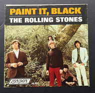 1966 The Rollings Stones 45 RPM Record Album + Sleeve Paint It Black Vintage