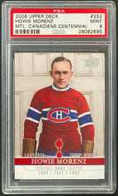 Load image into Gallery viewer, 2008 Upper Deck Howie Morenz Hockey Card #252 Montreal Canadiens PSA Mint 9
