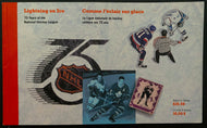 Jeremy Roenick Signed 1992 Canada Post 75th Anniversary NHL Hockey Stamp Set