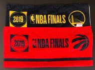 2019 NBA Finals Toronto Raptors + GS Warriors Game Used Players Bench Towels