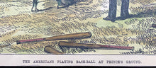 Load image into Gallery viewer, Vintage Baseball Print American's Play Ball Game London England Prince's Ground
