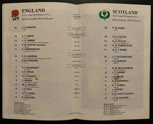 Load image into Gallery viewer, 1985 Rugby Union Calcutta Cup Program England Scotland Twickenham Stadium
