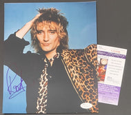 Rod Stewart Autographed Photo Signed British Rock Music Vintage JSA COA