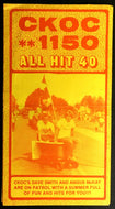 1981 CKOC All Hit 40 Radio Music Survey Chart Ozzy Osbourne Phil Collins