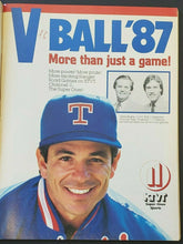 Load image into Gallery viewer, 1987 Arlington Stadium MLB Souvenir Program Texas Rangers vs California Angels
