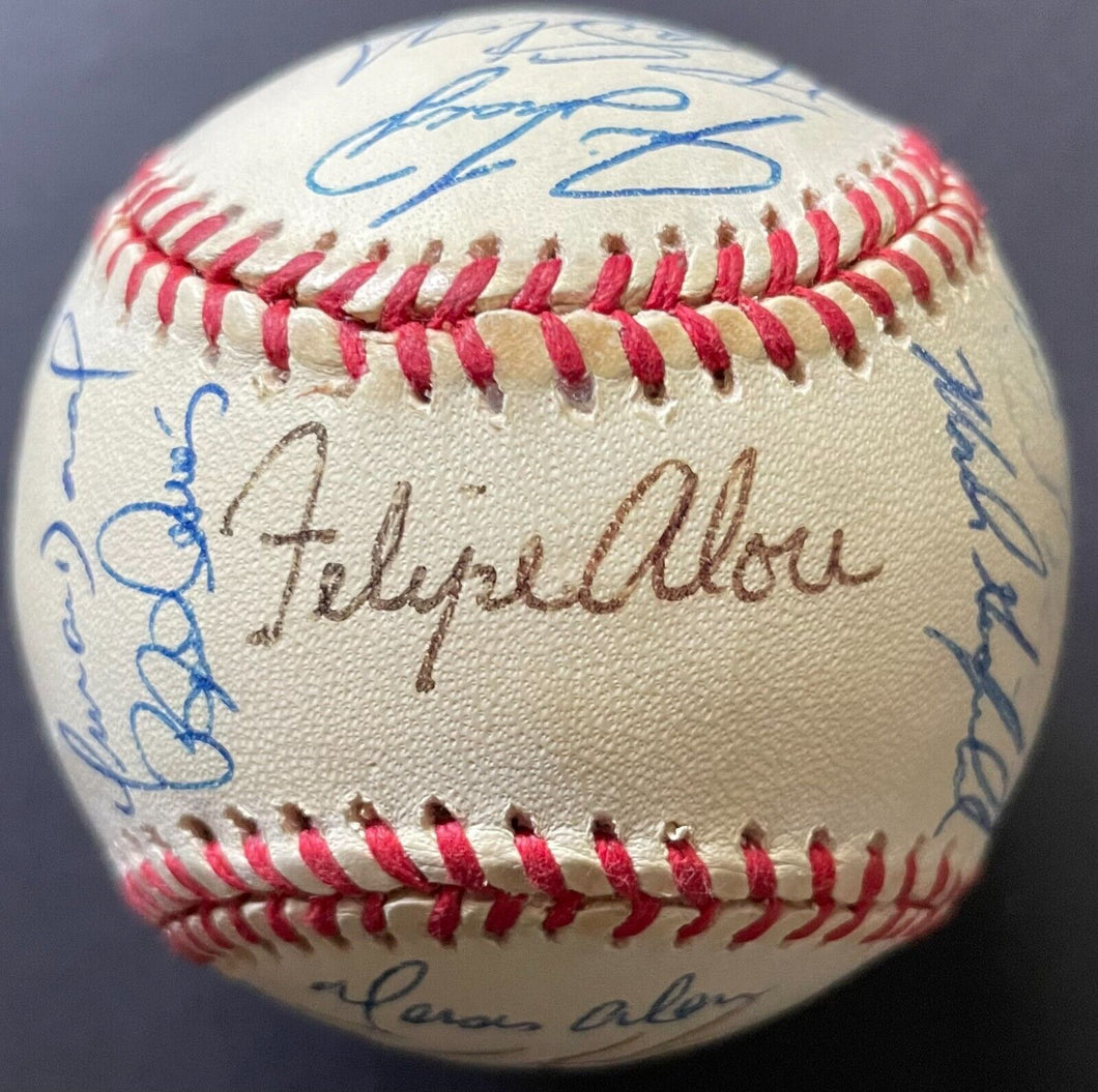 1995 Montreal Expos Team Autographed Signed x27 Baseball MLB Pedro Martinez VTG