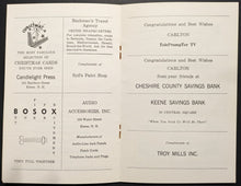 Load image into Gallery viewer, 1972 Carlton Fisk Rotary Club Dinner Program Baseball MLB ROY Boston Red Sox
