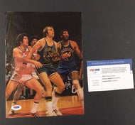 1974/75 NBA Champions Auto Rick Barry + Clifford Ray Golden State Warriors PSA
