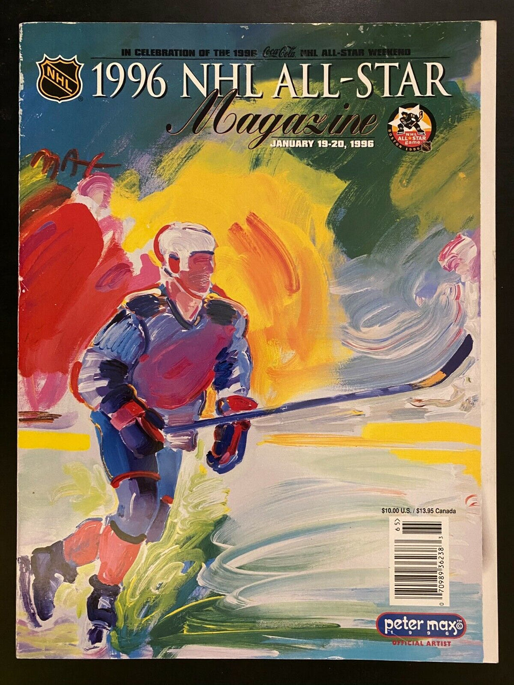 1996 Fleet Centre NHL Hockey All Star Game Program + 5 Items - Ticket VIP Pass +