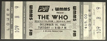 Load image into Gallery viewer, 1982 The Who Unused Concert Ticket Stub Richfield Coliseum Ohio Vintage Music
