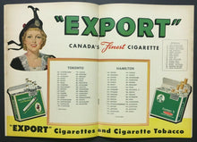 Load image into Gallery viewer, 1956 CFL Football Program Hamilton Tiger Cats vs Toronto Argonauts Unscored

