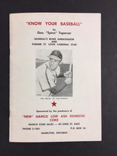 Load image into Gallery viewer, 1953 Know Your Baseball Book By Major Leaguer George Toporcer Stan Musial Cover
