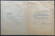 1944 Vintage Toronto Maple Leafs File Copy Letters Hap Day Lawrence Weiler