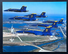Load image into Gallery viewer, 1988 Blue Angels US Navy Flight Demonstration Squadron x3 Items Poster + Photo +
