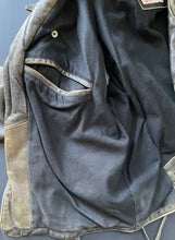 Load image into Gallery viewer, 1990s Indian Distressed Leather Motorcycle Jacket w/Large Back Patches M Vintage
