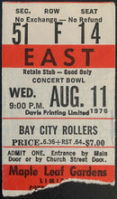 Load image into Gallery viewer, 1976 Bay City Rollers Concert Ticket Stub Vintage Maple Leaf Gardens Music
