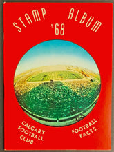 Load image into Gallery viewer, 1968 Calgary Stampeders CFL Football Media Guide Yearbook Stamp Album + Mailer
