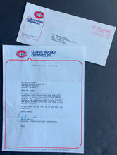 Load image into Gallery viewer, 1974 Montreal Canadiens NHL Letter + Mailer Signed By Claude Mouton Original
