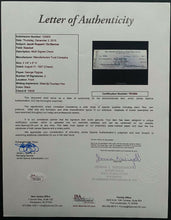 Load image into Gallery viewer, 1927 Jacob Ruppert + Ed Barrow Signed NY Yankees Check Autographed Cheque JSA
