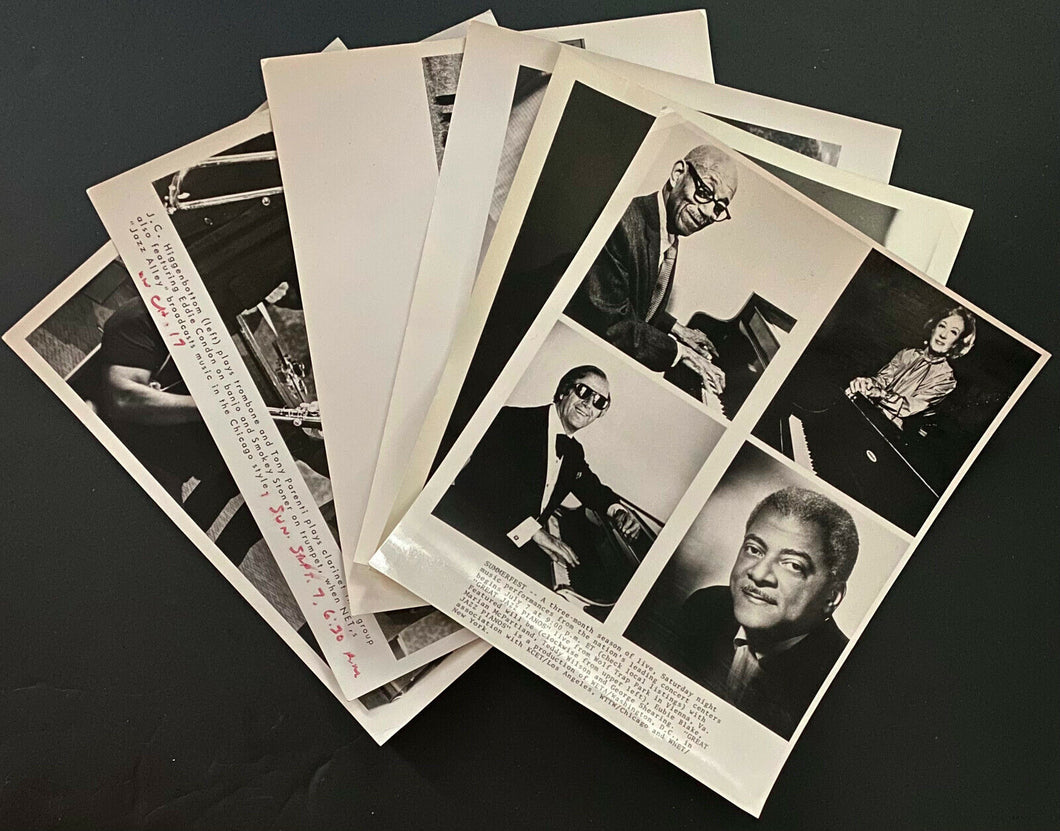 6 Different Typ1 Musician Photo Lot New Orleans Jazz Festival Jack Bradley
