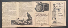 Load image into Gallery viewer, 1920s Baseball How To Play The Outfield Pamphlet MLB Vintage MILB Max Carey
