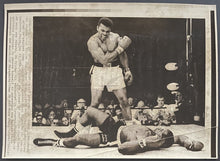 Load image into Gallery viewer, 1965 Muhammad Ali Wire Photo Sony Liston Knockout Vintage Boxing Picture
