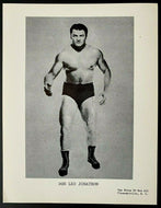 1960s Vintage Wrestling Publicity Photo Champion Wrestler Don Leo Jonathan