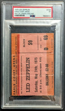 Load image into Gallery viewer, 1975 Led Zeppelin PSA Graded PR 1 Earls Court Arena London England Ticket Stub
