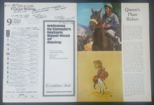 Load image into Gallery viewer, 1972 Woodbine Racetrack Queens Plate 113th Running Program &amp; Press Pass Ticket

