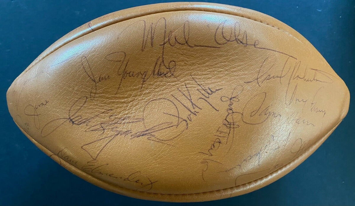 Geoff Reece Rams 1976 Vintage Signed Los Angeles Rams Autographed x40 Football 4 NFL HO ...