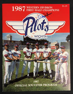 1987 Wichita Pilots Baseball Program Autographed Roberto Alomar Cover JSA