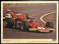 1970 Canadian Grand Prix Promotional Poster Jochen Rindt Lotus Ford V8 Racing