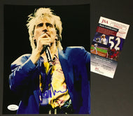 Rod Stewart Autographed Signed Photo On Stage British Rock Music Vintage JSA COA