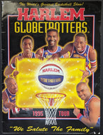 1995 Vintage Harlem Globetrotters Signed x4 Tour Program Basketball Autographed