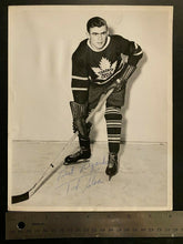 Load image into Gallery viewer, NHL Hockey Turofsky Photo Signed Toronto Maple Leafs Tod Sloan Autographed JSA
