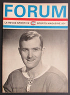 1966 Montreal Forum NHL Program Montreal Canadiens vs Boston Bruins - Dick Duff