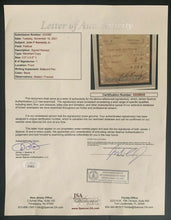 Load image into Gallery viewer, John F Kennedy Jr. Signed Credit Slip Autographed Receipt Framed + Photo JSA LOA
