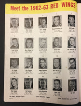 Load image into Gallery viewer, 1963 Detroit Red Wings Playoff Program vs Chicago Blackhawks NHL Hockey Game 4
