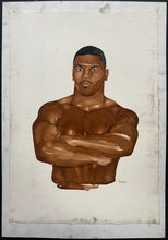 Load image into Gallery viewer, 1987 Boxing Legendary Heavyweight Champion Mike Tyson Watercolor Painting
