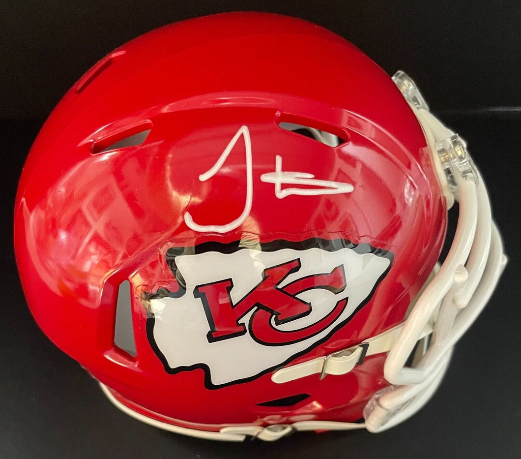 Tyreek Hill Kansas City Chiefs Autographed Signed Mini-Helmet Fanatics Holo NFL