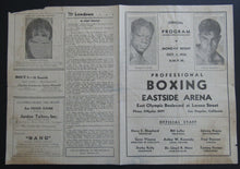 Load image into Gallery viewer, 1936 Eastside Arena Official Boxing Program Charles Coates vs Junior Munsell

