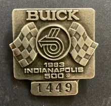 Load image into Gallery viewer, 1983 Vintage Indy 500 Silver Pit Badge Original ABC Media Pouch Tom Sneva
