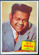 1957 Topps Hit Stars Trading Card Fats Domino #50 Non Sports Vintage