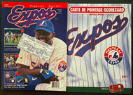 April 3rd 1997 Montreal Expos MLB Baseball Game Program + Ticket Stub Cardinals