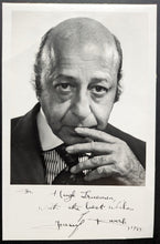 Load image into Gallery viewer, 1988 Yousuf Karsh Autographed Photo Card Signed Canadian Photography JSA
