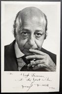 1988 Yousuf Karsh Autographed Photo Card Signed Canadian Photography JSA